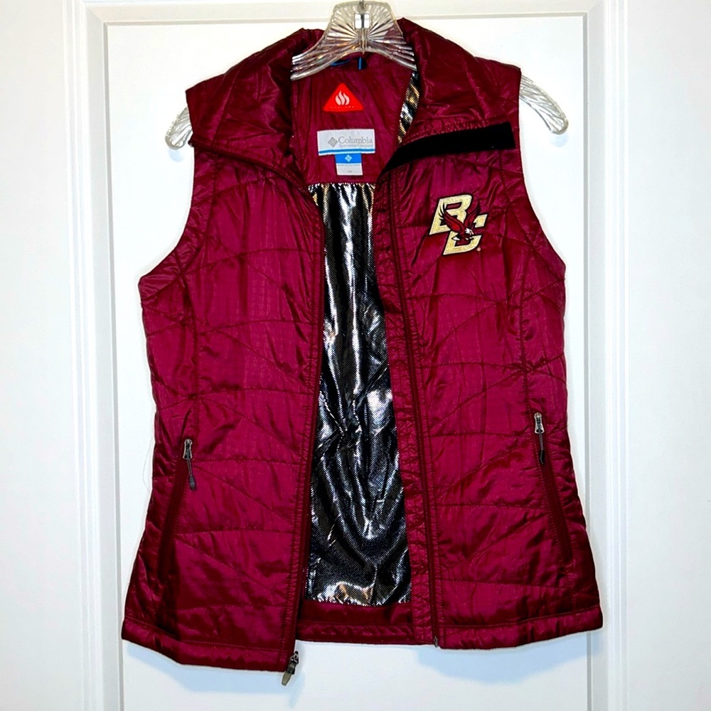 Columbia Women’s Boston College Omni-Heat Puffer Vest Great condition size XS - Picture 2 of 11